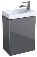 Geberit Acanto 500.607.JK.2 Шкафчик под раковину 396 x 534 x 246 мм, фронтальная часть: лавовое стекло корпус: лавовый матовый — лакированный купить  в интернет-магазине Сквирел