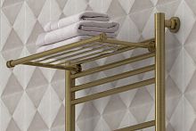 Сунержа 051-2012-4470 Полка прямая 4П (L - 470 мм) н/ж для ДР Сунержа, состаренная латунь