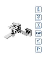 BelBagno LUC-VAS-CRM Luce Смеситель для ванны/душа, хром