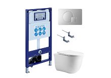 Aquatek КЛАССИК AQUATEK SET AQUATEK КЛАССИК cm-068 4в1 Комплект: Унитаз, Инсталляция, Кнопка смыва