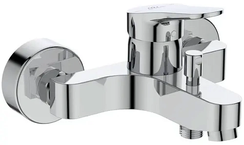 Ideal Standard BD729AA Tevere Смеситель для ванны с коротким изливом без лейки, Chrome (хром)