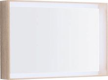 Geberit 500.572.JI.1  Citterio Зеркало с подсветкой 884х584х140 мм, структура рамки: светлый дуб купить  в интернет-магазине Сквирел