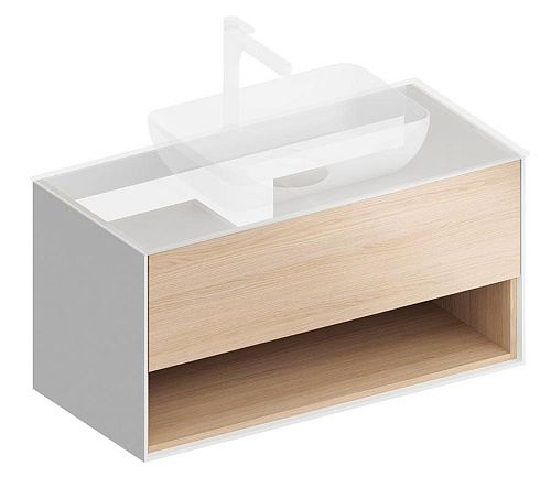 KERAMA MARAZZI PLAZA MODERN PLB.M.100.1\OAK.V Тумба купить  в интернет-магазине Сквирел