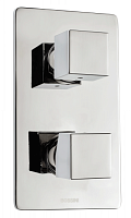 Bossini Z00062.030 Cube Смеситель для душа, внешняя часть, с девиаторм 1/2/3/4/5, хром