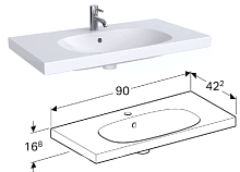 Сет № 1863 500.623.01.2, Раковина (White)