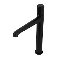BelBagno UNO-LMC-NERO-W0 Смеситель для раковины накладной, без донного клапана, чёрный