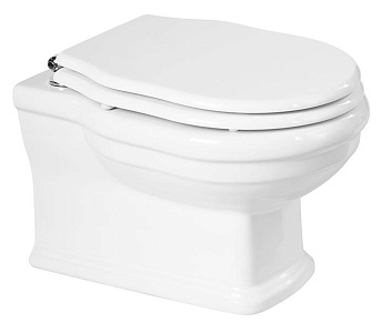 BelBagno BB115CH Boheme Чаша подвесного унитаза 37х53 см, безободкового, P-trap, белая