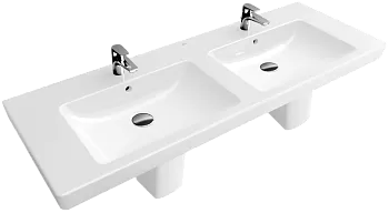 Villeroy & Boch 7175D0R3 Subway 2.0 Раковина для мебели 130х47 см, двойная, Pergamon CeramicPlus