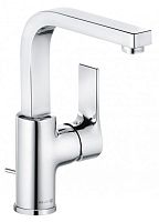 Kludi 480270565 Zenta SL Смеситель для раковины, с боковым управлением, с донным клапаном, хром