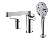 BelBagno DEL-BVD3-IN Delta Смеситель на борт ванны, сатин