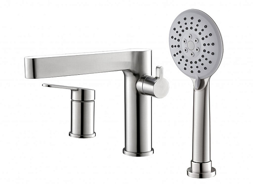 BelBagno DEL-BVD3-IN Delta Смеситель на борт ванны, сатин BelBagno DEL-BVD3-IN Delta Смеситель на борт ванны, сатин