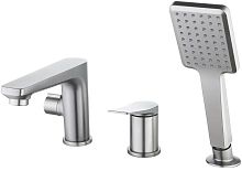 Lemark LM3745GM Bronx Смеситель на борт ванны, графит