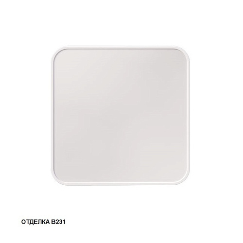 Caprigo М-288S-В231 Контур Зеркало квадратное 80х80 см, с подсветкой, белый купить  в интернет-магазине Сквирел