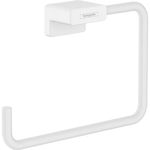 Hansgrohe 41754700 AddStoris Полотенцедержатель-кольцо, матовый белый купить в интернет-магазине Сквирел