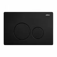 Кнопка смыва ABBER AC0121MB черная матовая