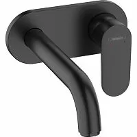 Hansgrohe 71576670 Vernis Blend Смеситель для раковины настенный (внешняя часть), матовый черный