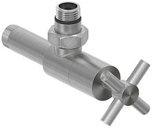 Сунержа 071-1408-1212 Вентиль угловой, (крест) G 1/2" НР х G 1/2" НР, сатин