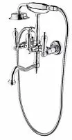 Caprigo 03M-510-crm Adria-Classic Metal Edition Смеситель для ванны, хром