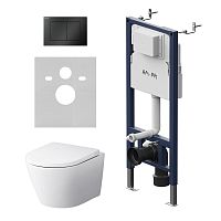 AM.PM X-Joy IS130238.851900 Комплект: Унитаз, Инсталляция, Кнопка смыва