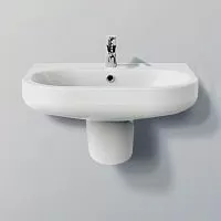 BelBagno BB8295PH Vella Полупьедестал для раковины, белый