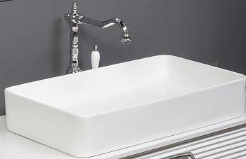 Раковина Керамика прямоугольная белая Armadi Art Vallessi 872