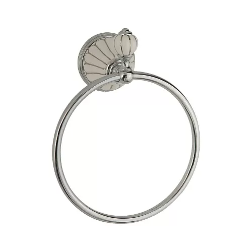 Migliore 17553 Olivia Кольцо, белый с декором платина/хром купить в интернет-магазине Сквирел