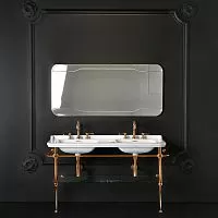 Kerasan Waldorf 9195K2oro металлическая структура для раковины 150см, со стеклянной полочкой, цвет золото купить  в интернет-магазине Сквирел