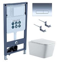 Aquatek ЛИБРА New SET AQUATEK ЛИБРА N PNS-07 4в1 Комплект: Унитаз, Инсталляция, Кнопка смыва