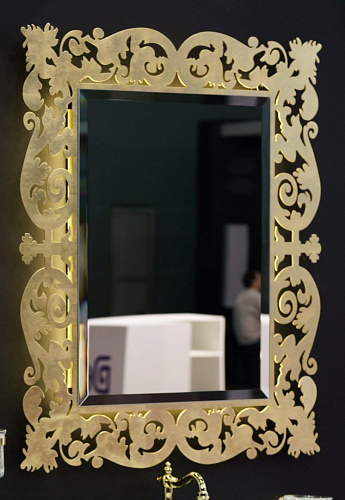 Зеркало Armadi Art Caprice 800х1000 поталь золото с подсветкой 553 купить  в интернет-магазине Сквирел