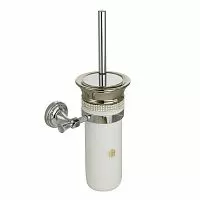 Migliore 31238 Dubai Ершик настенный, белый/Swarovski/декор платина/хром купить  в интернет-магазине Сквирел