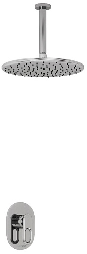 WasserKRAFT A12830 Встраиваемый комплект для душа с верхней душевой насадкой, хром