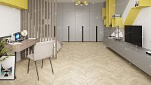 Каменно-полимерная плитка Alpine Floor Альпийский шеврон (Chevron Alpine) ECO 18-7 Сонома Chevron