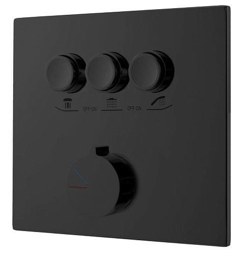 Vincea VSCV-431MB Смеситель для душа, трехфункциональный, черный матовый