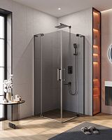 Cezares Slider SLIDER-AH-2-80/90-100/110-GRIGIO-GM Душевой уголок