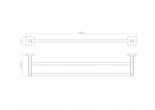 Wonzon & Woghand  WW-6611 Полотенцедержатель купить в интернет-магазине Сквирел