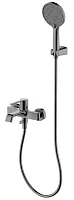 Aquame AQM6412GM Asti Смеситель для ванны, с душевым набором, D120 мм, 3 режима, Gun metal (металл)