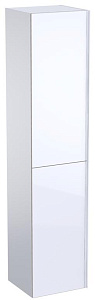 Geberit Acanto 500.619.01.2 Высокий шкафчик 380 x 1730 x 360 мм, фронтальная часть: белое стекло корпус: белый глянцевый — лакированный