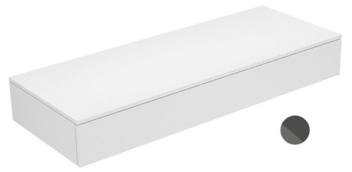 Keuco 31760110000 Edition 400 Тумба боковая 140х53.5 см, антрацит/стекло глянцевое антрацит купить недорого в интернет-магазине Сквирел