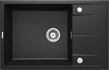 Deante ZQE_G11B Eridan Мойка кухонная гранитная 78x50 см, графит металлик
