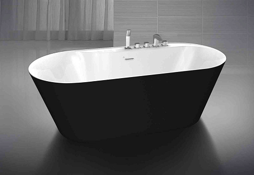 BelBagno  BB14-NERO/BIA Акриловая ванна купить недорого в интернет-магазине Сквирел