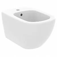 Ideal Standard T3552V1 Tesi Биде подвесное 36х53 см, с отверстием под смеситель, Silk White (белый матовый)