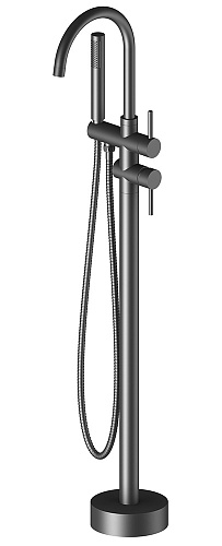 Timo 2300/03Y-CR Saona Смеситель для ванны с душем, напольный, черный