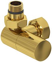 Сунержа 03-1402-1234 Вентиль 3D, левый, (цилиндр) G 1/2" НР х G 3/4" НГ, золото