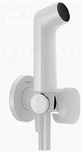 Hansgrohe 29230700 Гигиенический душ S 1 jet EcoSmart+ с запорным вентилем белый матовый