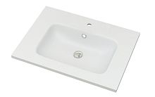 Cezares 50203 Раковина-столешница из искусственного мрамора, 61х46, белый