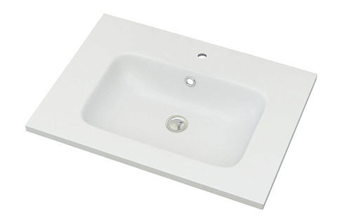 Cezares 50203 Раковина-столешница из искусственного мрамора, 61х46, белый