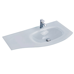 Cezares 82408 Sting Стеклянная раковина 104х53 см, правосторонняя, Extra-light