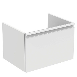 Ideal Standard T0046OV Tesi Тумба для раковины 60х44 см, подвесная, с ящиком, Gloss White (белый глянцевый/ручка - белый матовый)