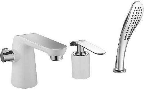 Lemark LM4947CW Melange Смеситель на борт ванны, белый