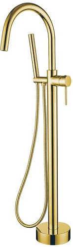 Boheme 469-G (219) Uno Смеситель для ванны, напольный, золото Boheme 469-G (219) Uno Смеситель для ванны, напольный, золото